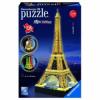 RAVENSBURGER - Eiffel torony világító puzzle 3D, 216 DARABOS