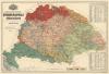 Nagy - Magyarország ethnographiai térkép 1880, 80 x 117 cm