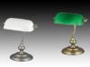 BANK asztali lámpa, 330x270mm, bronz, zöld bura, 1x60W E27