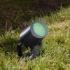 Leszúrható kültéri mini reflektor, kerti LED lámpa 230V - zöld