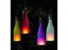 Üveg alakú napelemes lámpa, LED-es, 4 féle színű fény...