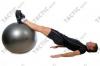 Fitball gimnasztika labda maxafe, 75 cm - antracitszürke, ABS bizto...