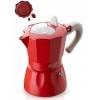 G.A.T. Rossana Piros kotyogós kávéfőző 6 csészés