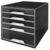 Leitz Cube 5 fiókos műanyag irattartó fekete 5253095