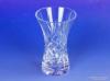 0E606 Csiszolt jelzett kristály váza AJKA CRYSTAL