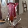 Régi kézműves cseh kristály váza
