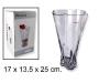 (A!) Üveg váza 17x13.5x25cm 035613