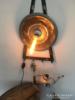 Fali lámpa antik vasból, Loft lámpa, ipari lámpa, vintage