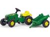 Rolly Toys: John Deere traktor utánfut...