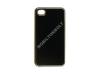 iPhone 4 4S metál műanyag hátlap,Fekete