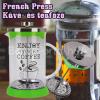 French press dugattyús kávé- és teafőző