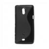 Telefonvédő gumi szilikon (S-line) FEKETE Sony Xperia T (LT30p)