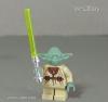 új - Star Wars LEGO mini figura Yoda lézerkard