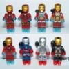 Lego Vasember Ironman figurák Iron man Heartbraker páncél 8db Új