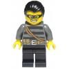 cty363 - LEGO betörő minifigura, fekete haj, maszk