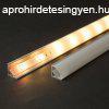 LED aluminium profil sín, 1000x16x16 mm, íves sarok profil