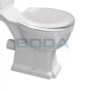 ANTIK WC ülőke, MDF, fehér króm (AK105)