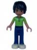 frnd043 - LEGO Friends Matthew minifigura, sötétkék nadrág, élénkzöld póló