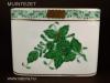 Herendi porcelán cigaretta kínáló - Apponyi zöld dekorral