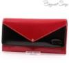 byLupo piros-fekete női bőr pénztárca (5829 BLK RED)
