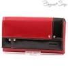 byLupo piros-fekete bőr pénztárca (2811 4)