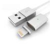 Mágneses Lightning - USB2.0 kábel 1.0m, fehér