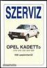 Opel Javítási kézikönyv, opel kadett d 1981-től