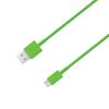 MicroUSB kábel zöld (micro USB) 100cm ...
