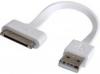 Sandberg Apple 30pin kábel (lapos, 0.15m)