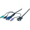 VGA - USB PS2 átalakító kábel 3 m Digitu...