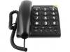 Doro PhoneEasy 311c asztali telefon időseknek, fekete