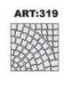 ART:319 - kerti j r lap 39x39x6 nt forma
