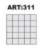 ART:311 - kerti j r lap 39x39x6 nt forma