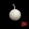 Karácsonyfadísz gyöngyös gömb 6cm