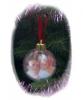 Egyedi fényképes karácsonyfadísz - gömb alakú