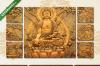 Többrészes vászonkép: Arany buddha(135x8...