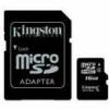Memóriakártya, Micro SDHC, 16GB, Class 4, KINGSTON