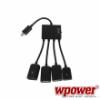 WPower Micro USB OTG HUB kábel töltési ...