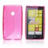 Szilikon tok - S-TYPE Nokia Lumia 520, Pink