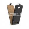 Huawei Y3-II FLEXI SLIM flip telefontok szilikon belsővel - FEKETE