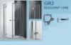 Roltechnik GR2 Elegant Line 1000 íves zuhanykabin kétszárnyas ajtóval