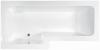 M-Acryl Linea fehér 170x70 85 cm balos aszimmetrikus kád