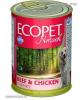 Ecopet kutyakonzerv Marhás-csirkés 405g