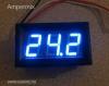 Digitális LED voltmérő panelműszer 0...30V kék