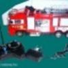 Hatalmas távirányítós tűzoltóautó RC tölthető