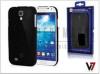 Samsung i9500 Galaxy S4 hátlap - V7 Metro Anti-Slip - fekete