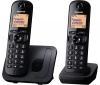 Panasonic KX-TGC212PDB DUO DECT Black telefon