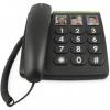 Doro PhoneEasy 331ph vonalas telefon - időseknek - fekete