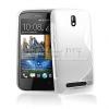 Fehér TPU S-LINE szilikon telefontok HTC Desire 500 telefonhoz