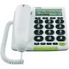 Vezetékes nagygombos asztali telefon időseknek fehér Doro PhoneEasy 312cs